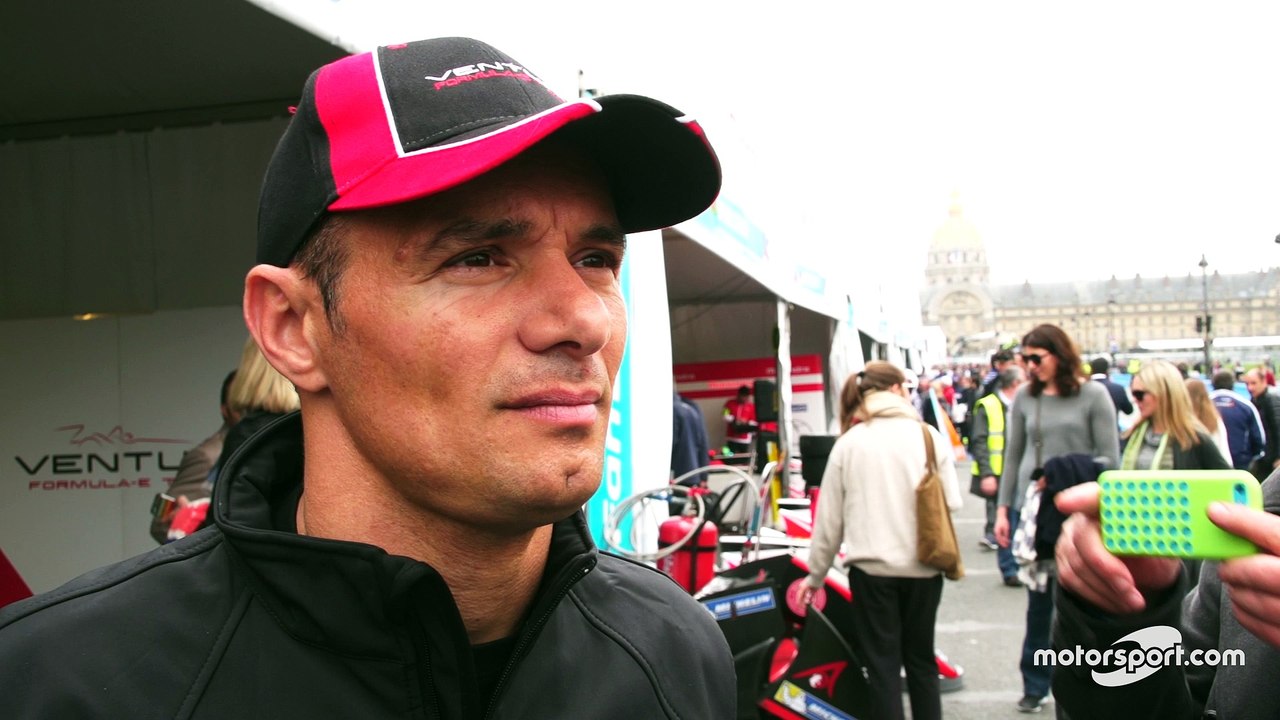 Stéphane Sarrazin avant l'ePrix de Paris