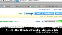 How to set up Blog Broadcast using Aweber