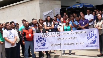 Así fué la protesta realizada por los trabajadores de Polar