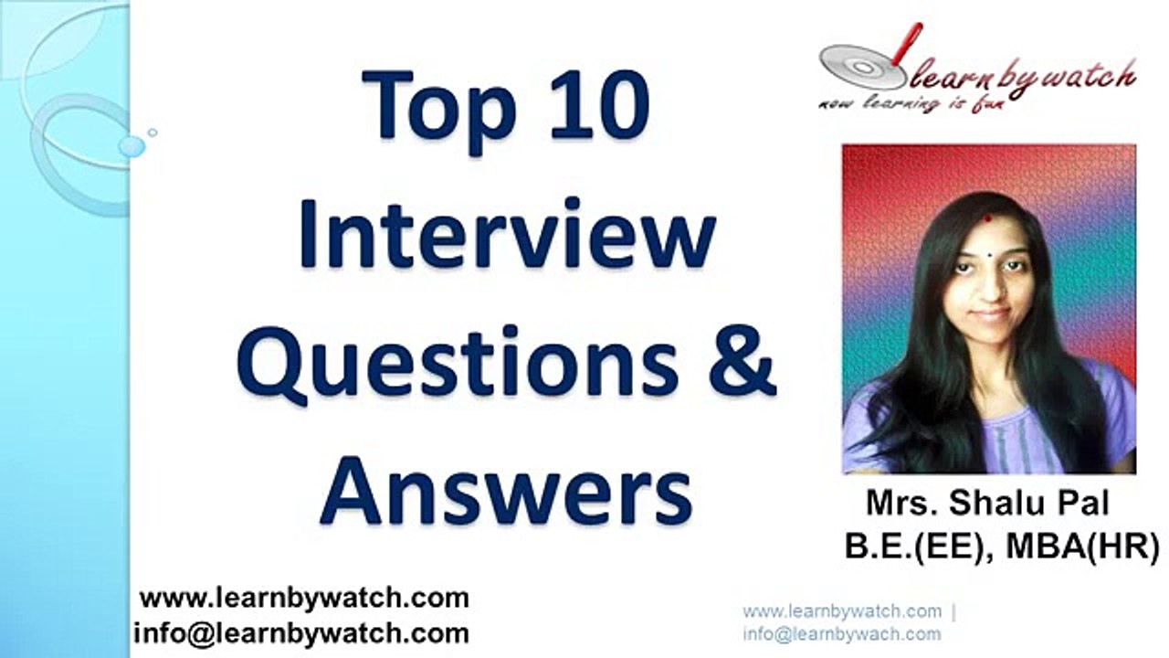 Top 10 Interview Questions and Answers English