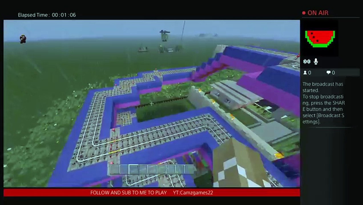 My first stream on daliymotion (Minecraft)