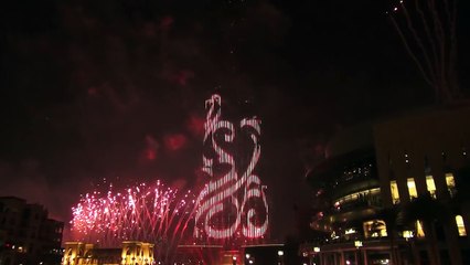 Burj Khalifa New Year Fireworks 2015