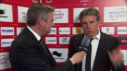 La réaction de Claude Puel après Nice - Reims