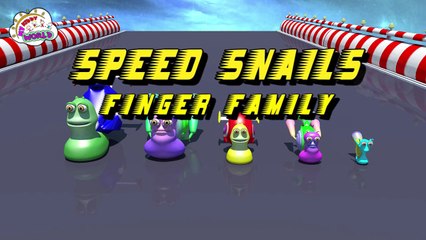 Speed Snails Finger Family in 3D - Turbo Finger Family Nursery Rhymes and Songs for Children