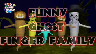 Funny Ghost Finger Family Nursery Rhymes in 3D - Halloween Songs for Children