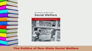 Read  The Politics of NonState Social Welfare PDF Free
