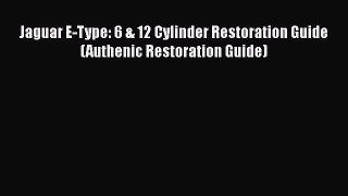 [Read Book] Jaguar E-Type: 6 & 12 Cylinder Restoration Guide (Authenic Restoration Guide) Free