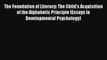 Book The Foundation of Literacy: The Child's Acquisition of the Alphabetic Principle (Essays