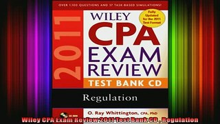 FREE EBOOK ONLINE  Wiley CPA Exam Review 2011 Test Bank CD  Regulation Full Free
