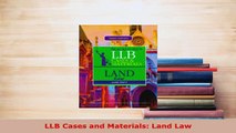 Download  LLB Cases and Materials Land Law  EBook