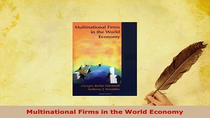 PDF  Multinational Firms in the World Economy PDF Full Ebook