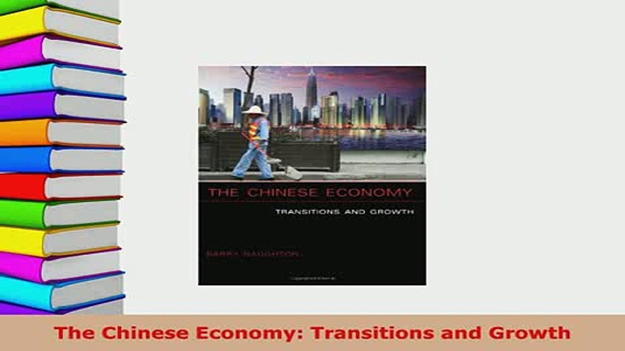 PDF  The Chinese Economy Transitions and Growth PDF Full Ebook