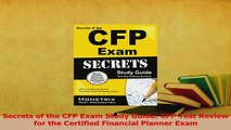 PDF  Secrets of the CFP Exam Study Guide CFP Test Review for the Certified Financial Planner Download Online