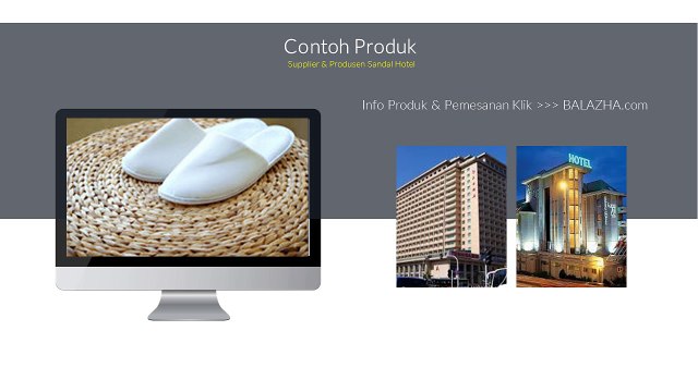 Jual Sandal Hotel Polos Grosir Bandung