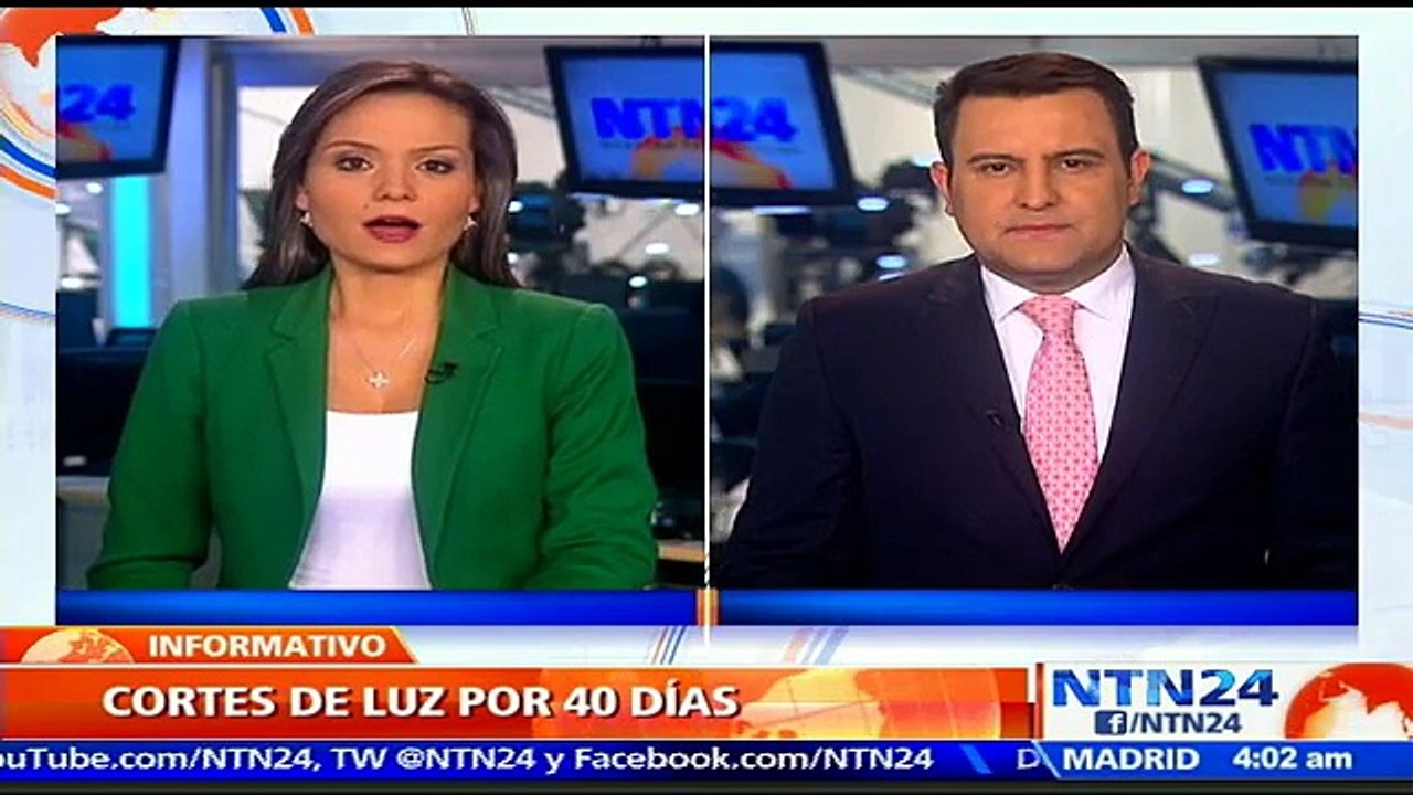 Ciudadanos rechazan cortes en el servicio de energía eléctrica en Venezuela como medida del Gobierno para superar la cri