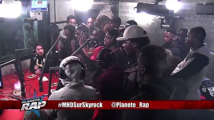 Freestyle de MHD, 19 Reseaux & GS Clan dans Planète Rap !