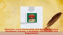 PDF  Myanmar Land Ownership and Agricultual Laws Handbook Volume 1 Strategic Information and Free Books