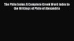[Read book] The Philo Index: A Complete Greek Word Index to the Writings of Philo of Alexandria