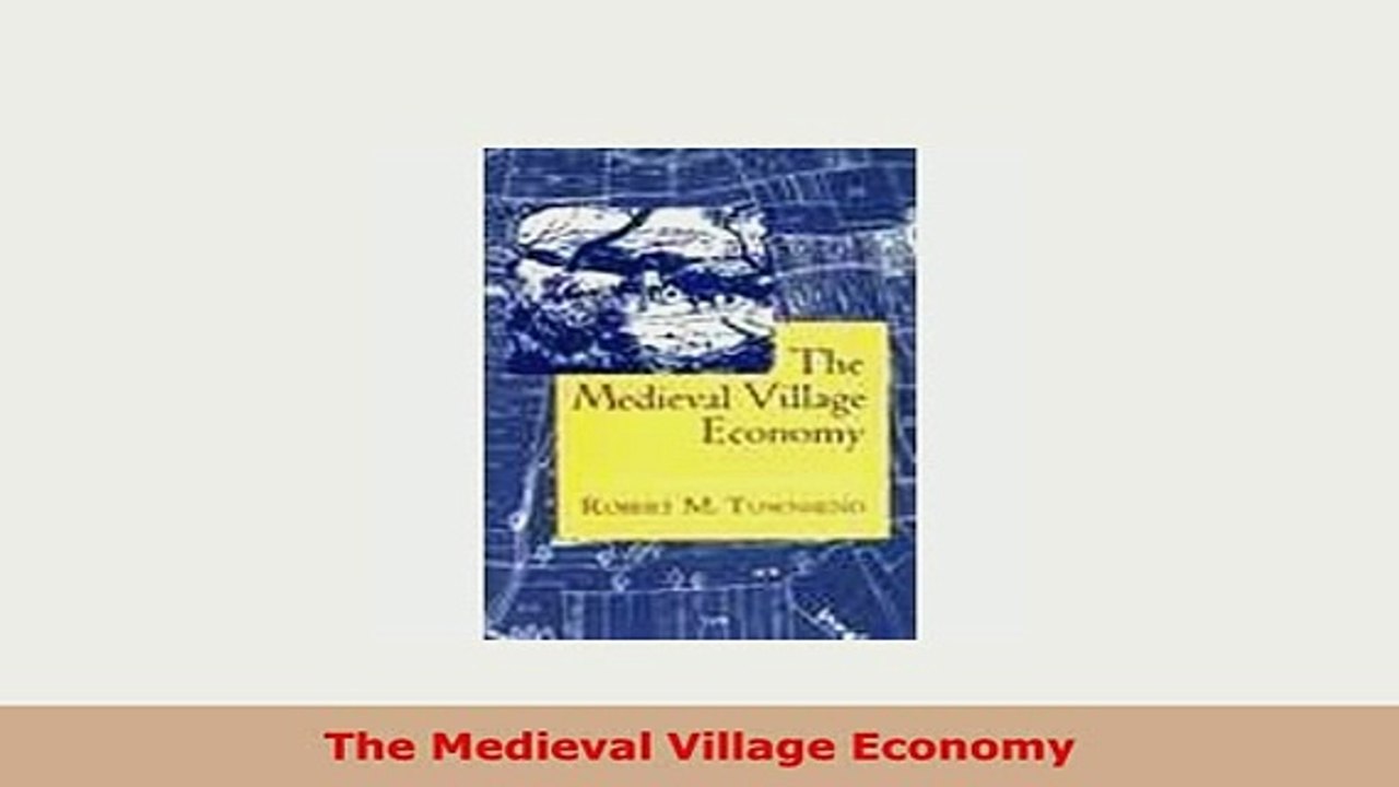 Download  The Medieval Village Economy Download Full Ebook