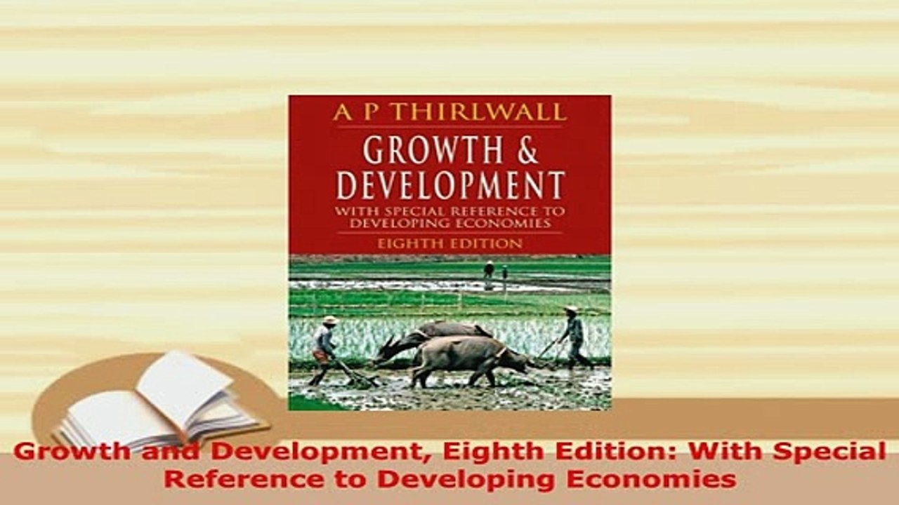 Download  Growth and Development Eighth Edition With Special Reference to Developing Economies PDF Full Ebook
