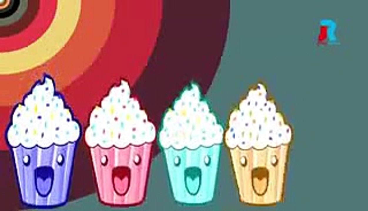Finger Family For Children Cup Cake Cartoon | Funny Cup Cake Family Nursery Rhymes