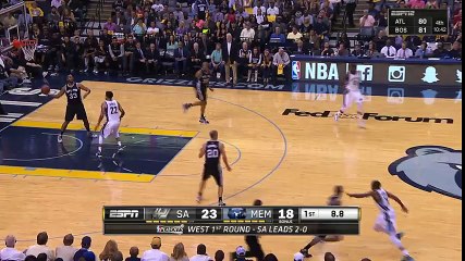 Manu Ginobili s Buzzer-Beater   Spurs vs Grizzlies   Game 3   April 22, 2016   NBA Playoffs