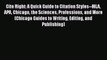 [Read book] Cite Right: A Quick Guide to Citation Styles--MLA APA Chicago the Sciences Professions