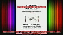 DOWNLOAD FULL EBOOK  Auditing the Food  Beverage Operation An Operational Audit Approach Volume I Full Ebook Online Free