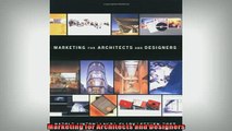 Free PDF Downlaod  Marketing for Architects and Designers  DOWNLOAD ONLINE