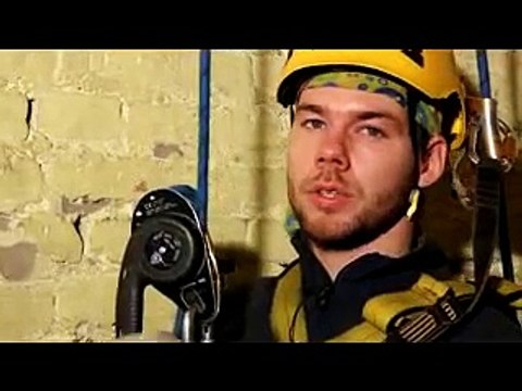 Промальпцентр. Упражнения подъем на СУ; спуск на зажимах; прохождение оттяжки