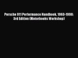 [Read Book] Porsche 911 Performance Handbook 1963-1998: 3rd Edition (Motorbooks Workshop)