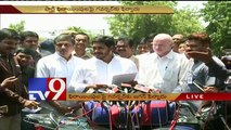 YS Jagan with media after meet with Governor over party defections