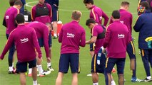 FC Barcelona training session׃ Final session before hosting Sporting