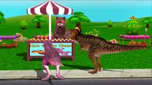 Dinosaurs Cartoons Hot Cross Buns Nursery Rhymes For Children | Dinosaurs Cartoons For Children