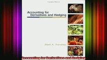 READ book  Accounting for Derivatives and Hedging Online Free