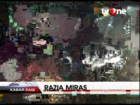 Petugas Gelar Razia Minuman Keras di Jakarta Pusat