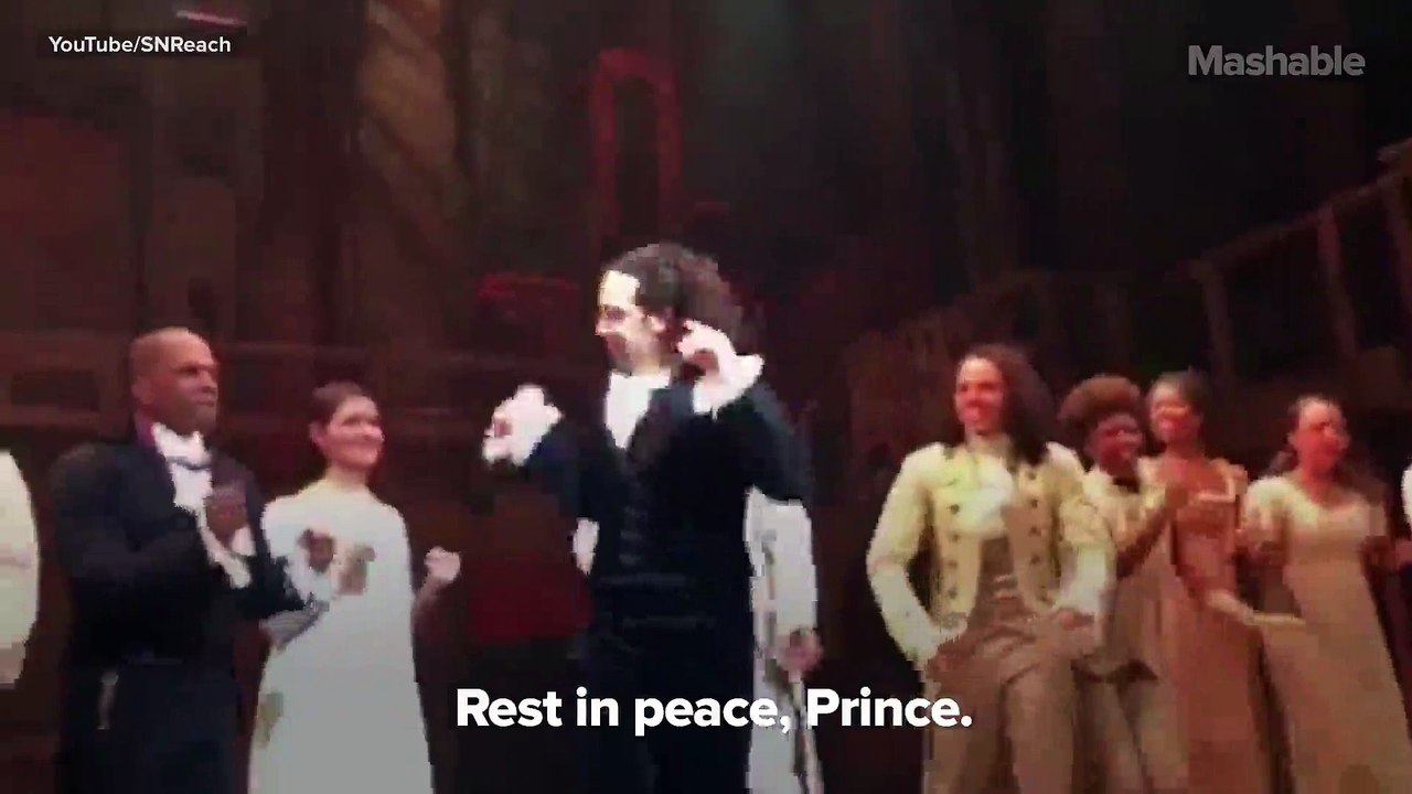 Cast of 'Hamilton' pays fitting tribute to Prince with dance party (video)