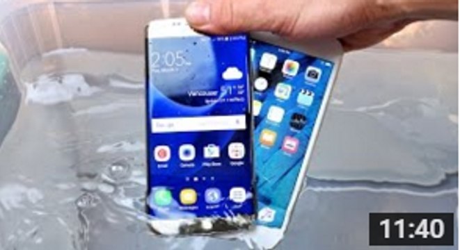 Samsung Galaxy S7 vs iPhone 6S Water Test! Actually Waterproof_