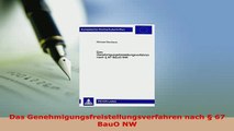 PDF  Das Genehmigungsfreistellungsverfahren nach  67 BauO NW Free Books