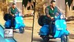 Salman Khan Rides Scooter On 'Sultan' Sets