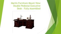 Review of the Martin Furniture Mount View Double Pedestal Executive Desk - Fully Assembled