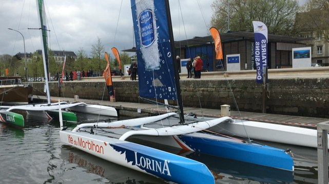 Baptême des trimarans Lorina Golfe du Morbihan