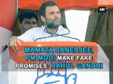 Mamata Banerjee, PM Modi make fake promises Rahul Gandhi