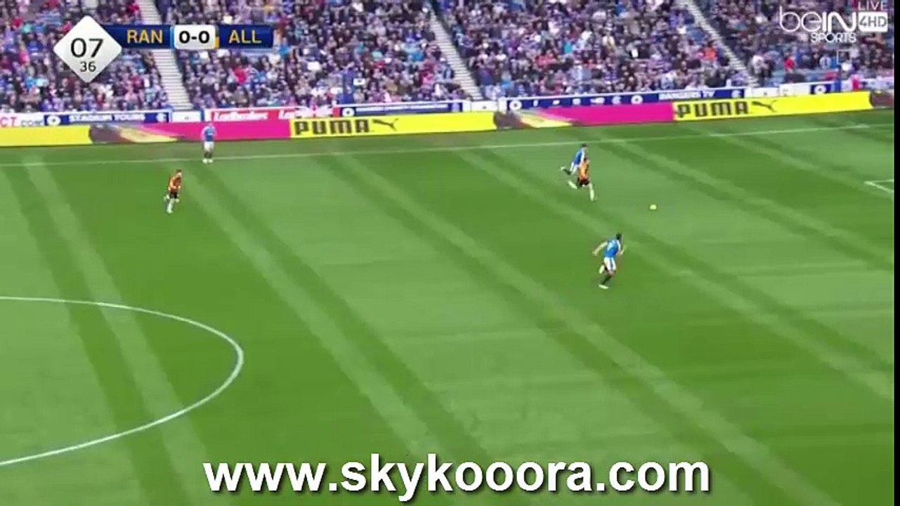 Michael Duffy Goal - Glasgow Rangers FC vs Alloa 0-1 - (23/4/2016)