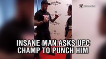 Fan asks UFC champ Joanna Jedrzejczyk to punch him in the stomach and it goes as you’d expect