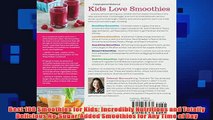 Free   Best 100 Smoothies for Kids Incredibly Nutritious and Totally Delicious NoSugarAdded Read Download
