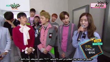 160422 CNBLUE & Block B - Interview @ Music Bank [Arabic sub]
