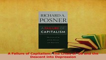 Read  A Failure of Capitalism The Crisis of 08 and the Descent into Depression Ebook Free