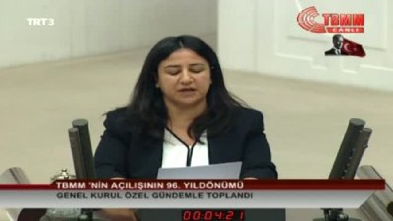 TBMM'nin Açılışının 96'ncı Yıl Dönümü - Demirtaş Yerine Çağlar Demirel Konuştu