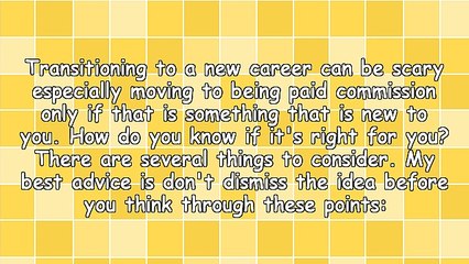 Why You Should Consider a Commission Only Career